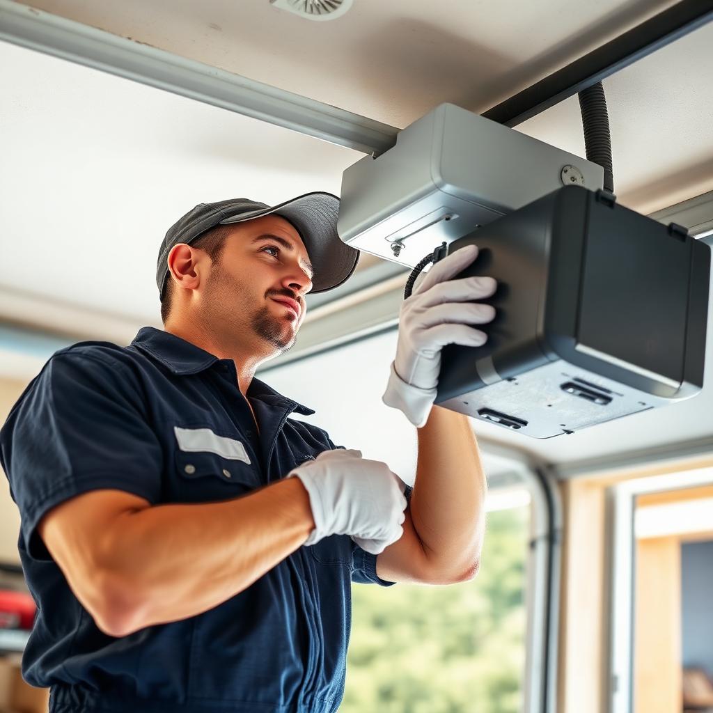 Experienced garage door technician providing professional service